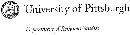 University of Pittsburgh letterhead