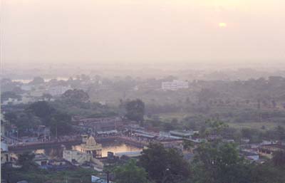 Sunrise from Tiruttani hilltop 1 January 2000
