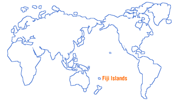 Fiji on the world map
