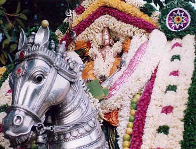 Detail of Kumarakkoil Surasamharam: Utsava Moorthy