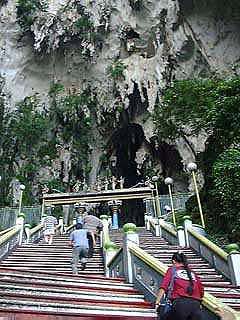 The final steps leading to Batu Cave entrance