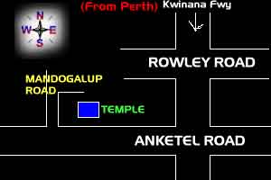 Perth Temple map